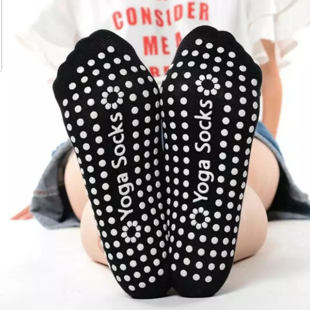 Cotton Skid Free Yoga Socks Breathable